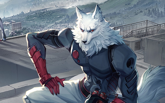 Unconfirmed character - A wolf-like humanoid who features prominently in game artworks