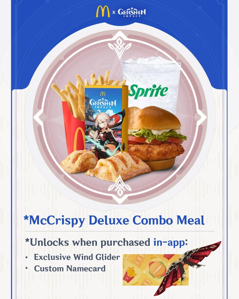 Genshin Impact reveals McDonald’s collaboration, exclusive items