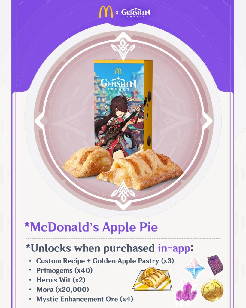 Genshin Impact reveals McDonald’s collaboration, exclusive items