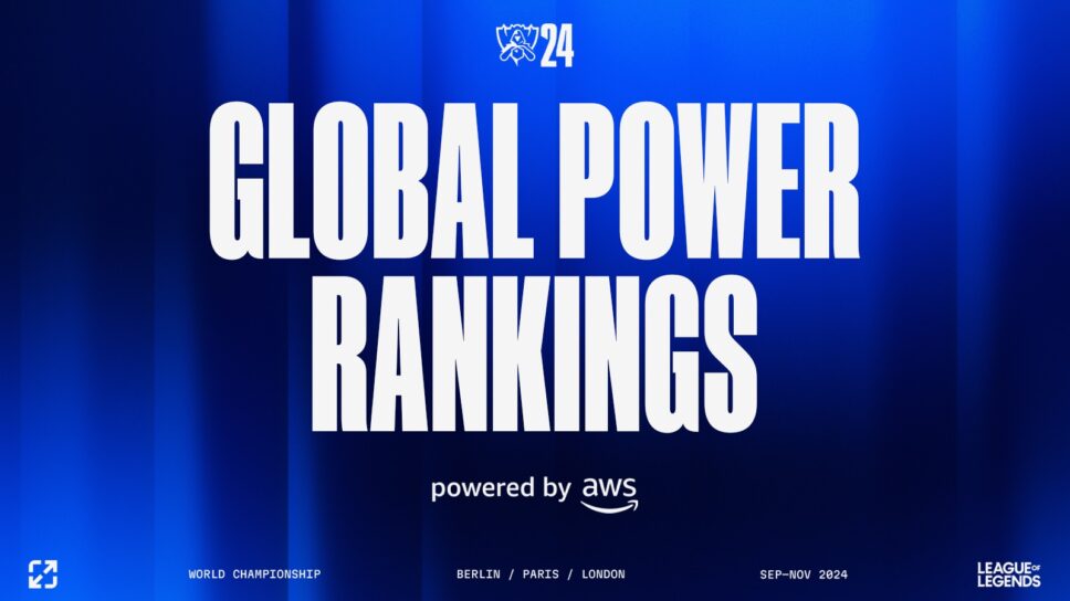 League of Legends Global Power Rankings head to Worlds 2024 cover image