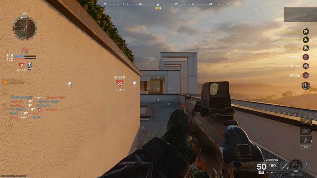 Packet Burst appears on the left side of the screen in orange (Screenshot via esports.gg)