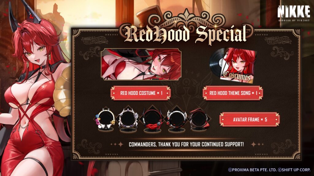 Claim your free Red Hood rewards between September 19 and October 30