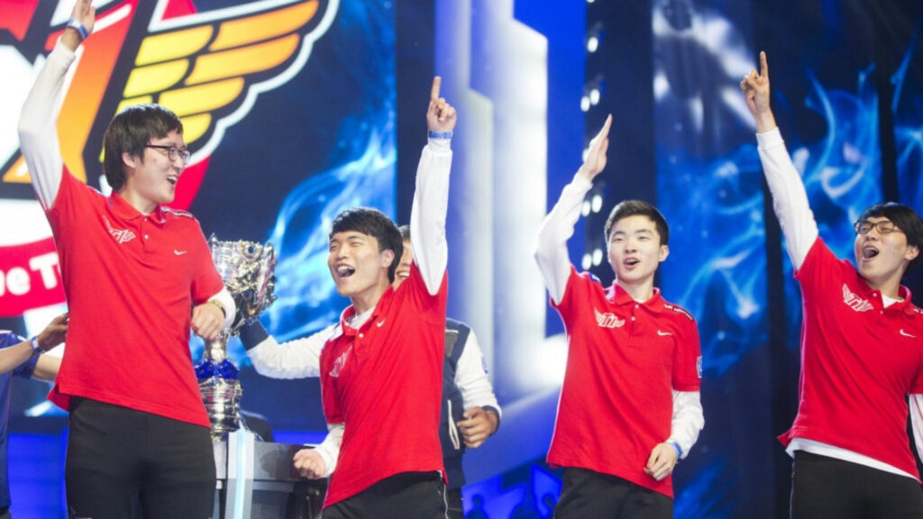 SK Telecom T1 won the Worlds 2013 (Image via Riot Games)