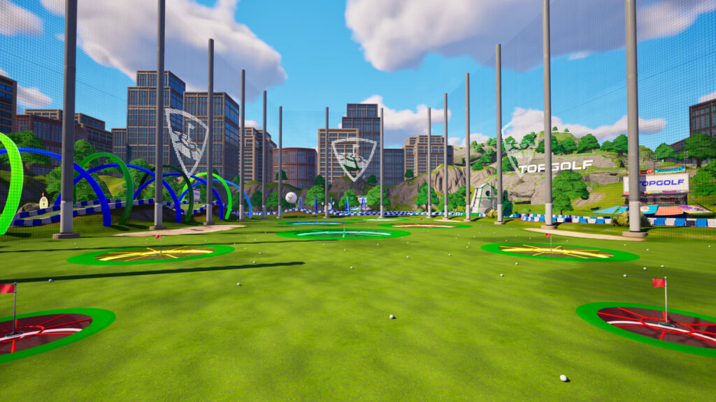 Topgolf in Fortnite (Image via Epic Games)