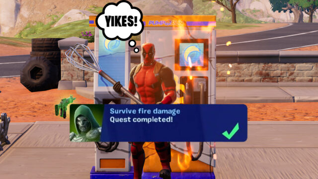 How to survive fire damage in Fortnite preview image