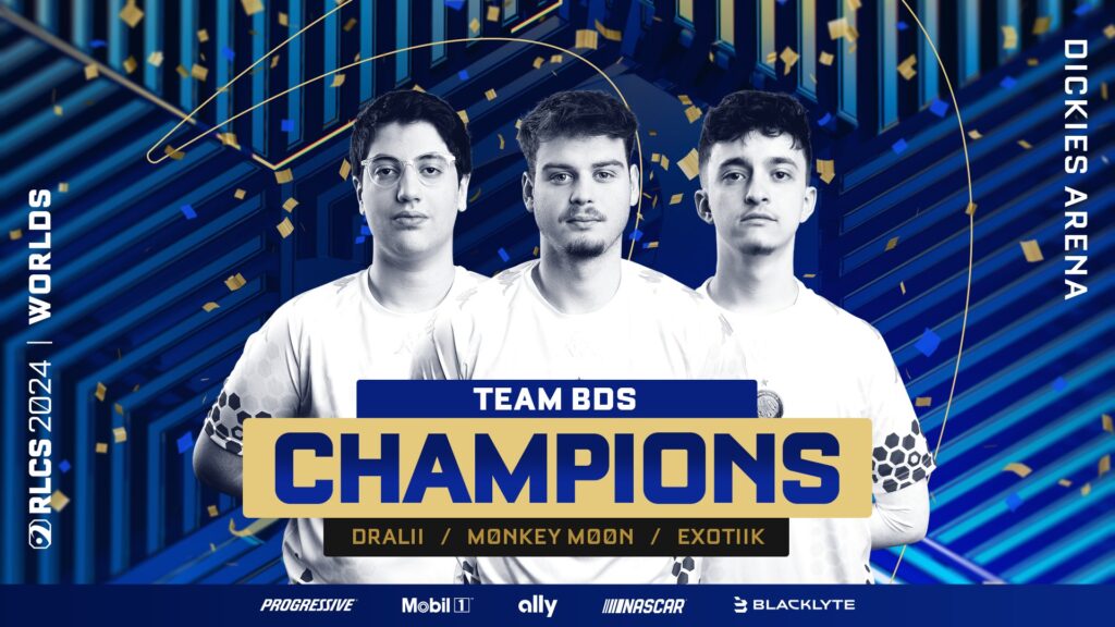 Team BDS RLCS World Champions 2024 (Image via Rocket League Esports)