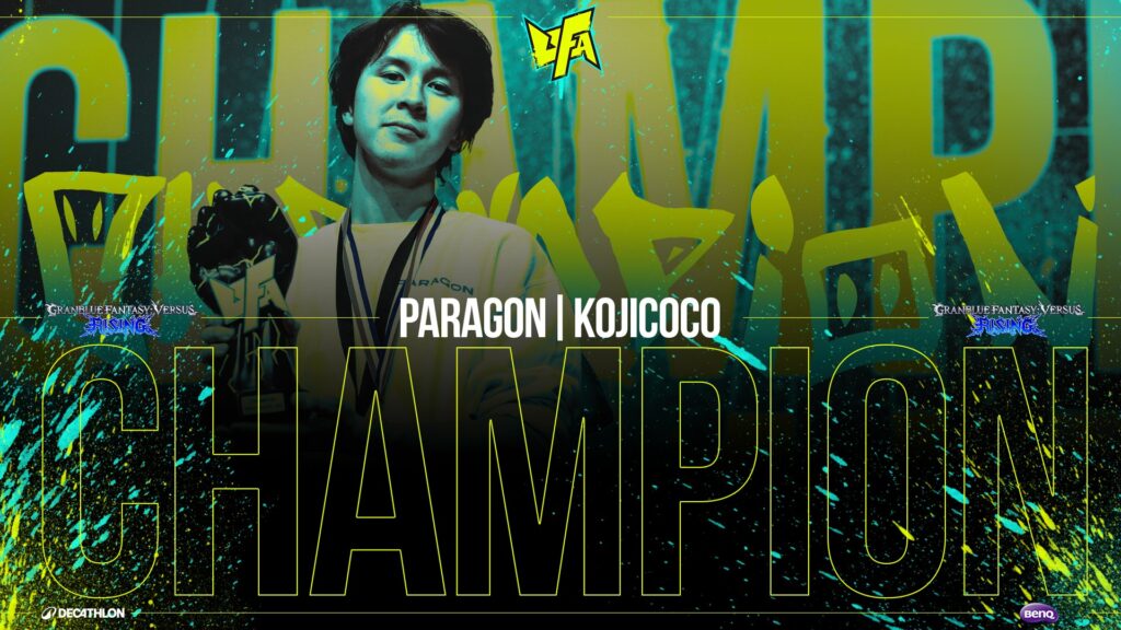 Kojicoco, the UFA 2024 GBVSR champion (image via @UFA_Gaming on X)