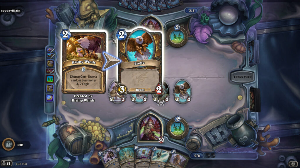 Valeera's Bag of Burgled Spells Tavern Brawl screenshot (Image via esports.gg)