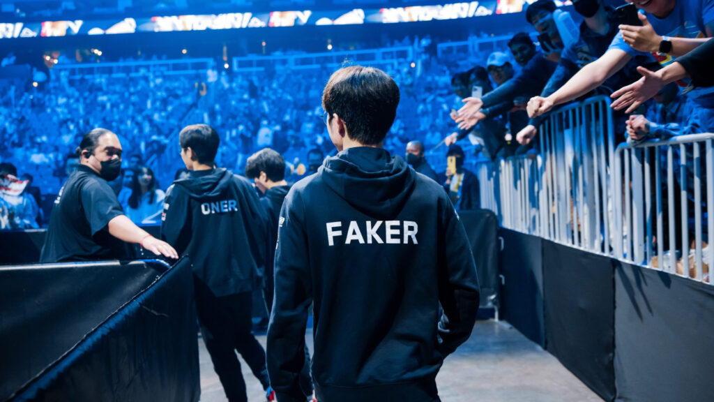 Faker at Worlds 2023 (Image via Riot Games)