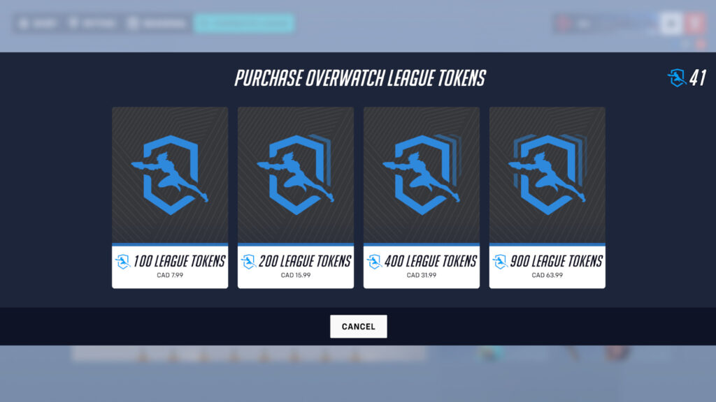 OWL Tokens screenshot (Image via esports.gg)