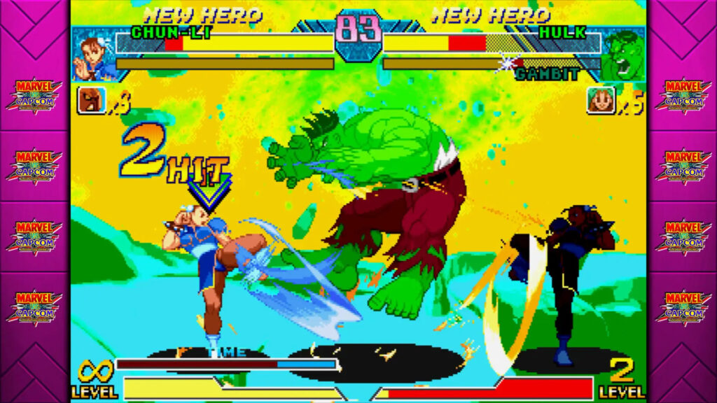 Chun-Li and The Hulk in Marvel vs. Capcom: Clash of Super Heroes (Image via Capcom)