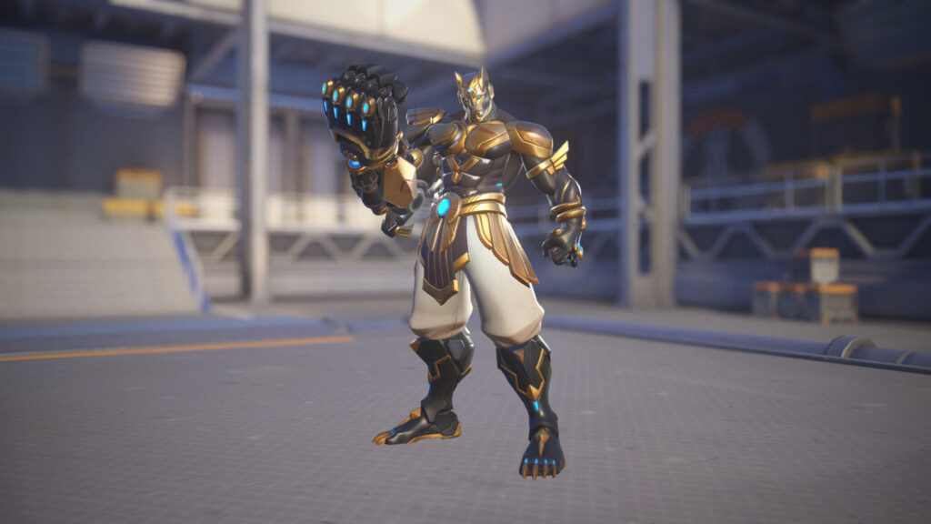 Bast Doomfist skin screenshot (Image via esports.gg)