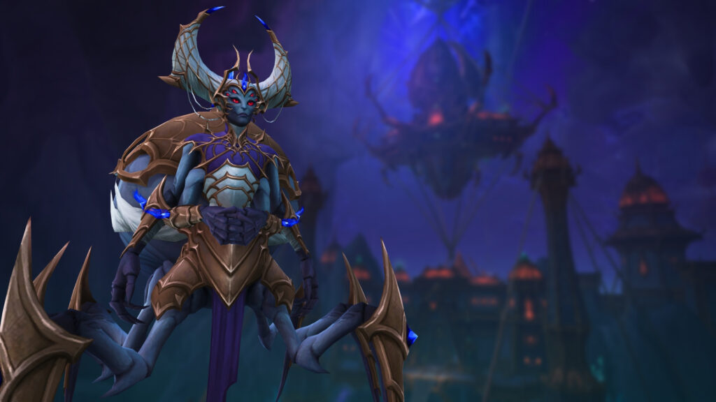 Players will encounter Queen Ansurek in the WoW Race to World First Nerub-ar Palace event (Image via Blizzard Entertainment)