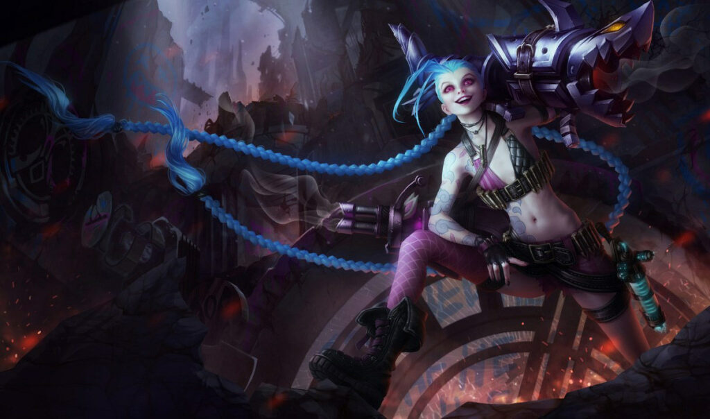 Jinx is a League of Legends character who is also featured in the Arcane show on Netflix (Image via Riot Games)