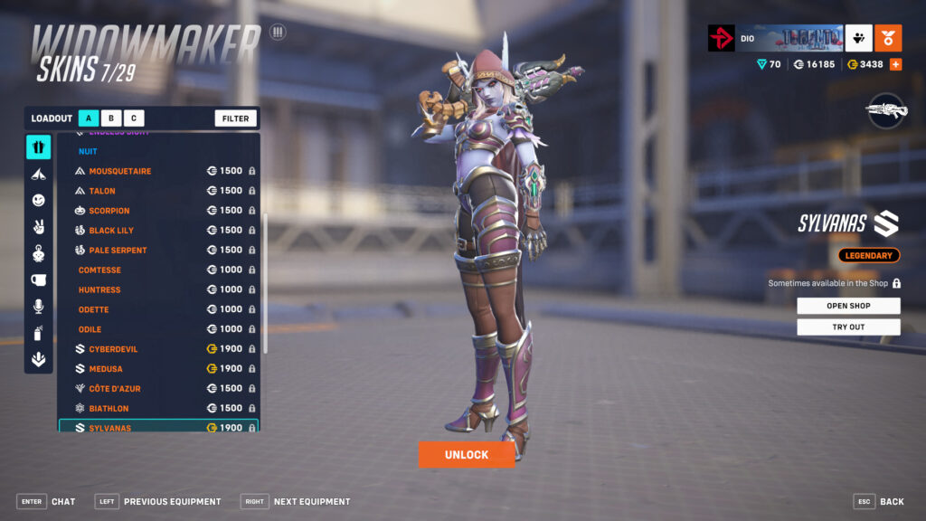 You can get individual skins via the hero gallery (Image via esports.gg)