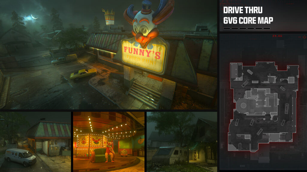 Drive Thru map screenshots (Image via Activision Publishing, Inc.)