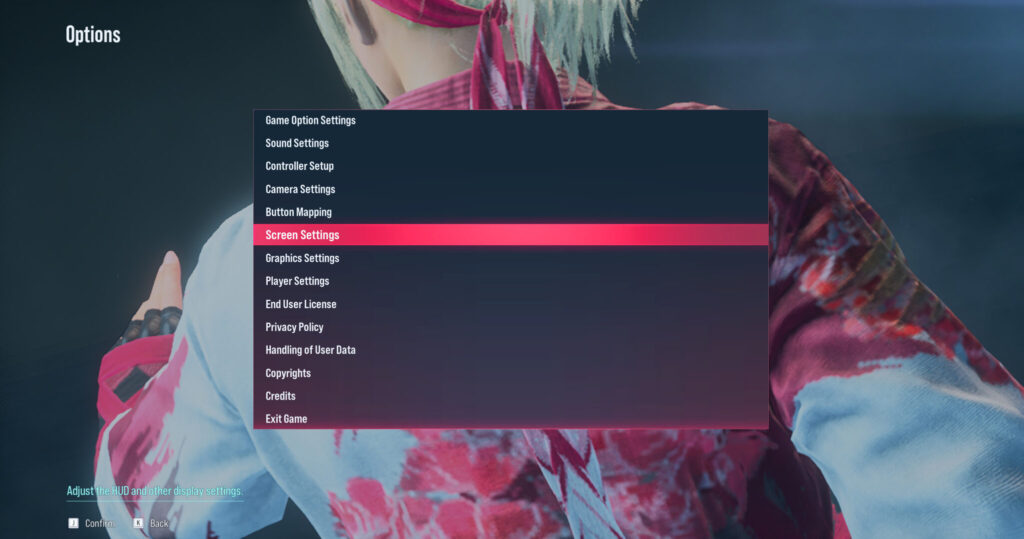 Accessing the TEKKEN 8 settings (Image via esports.gg)