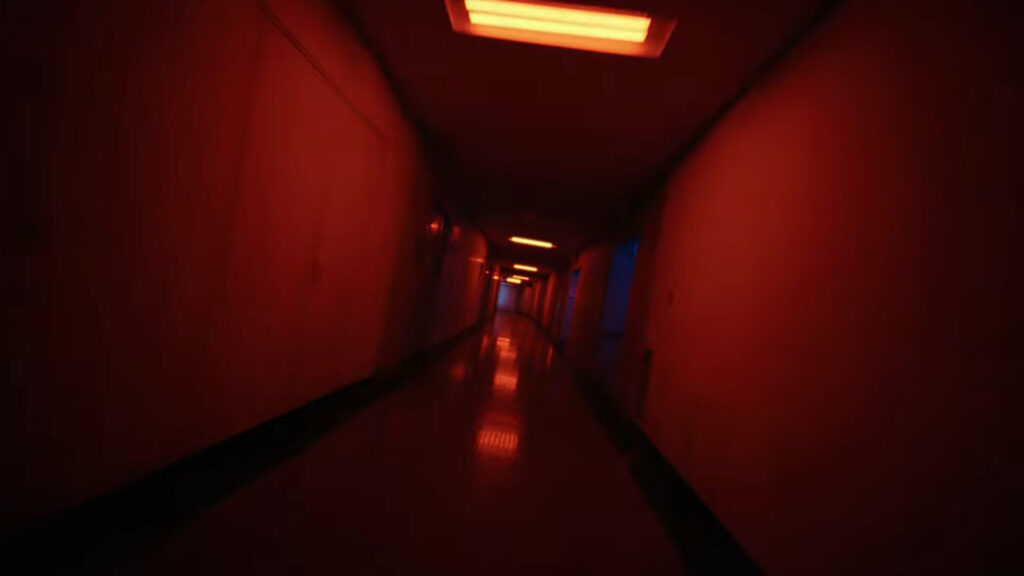 Viewers journey down a hallway (Image via SNK Corporation)