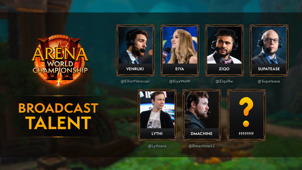 The broadcast talent for The War Within WoW AWC Season 1 (Image via Blizzard Entertainment)