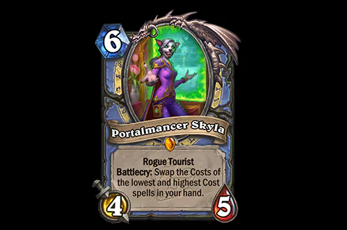 Hearthstone patch 30.4.3 nerfs Portalmancer Skyla (Image via Blizzard Entertainment)