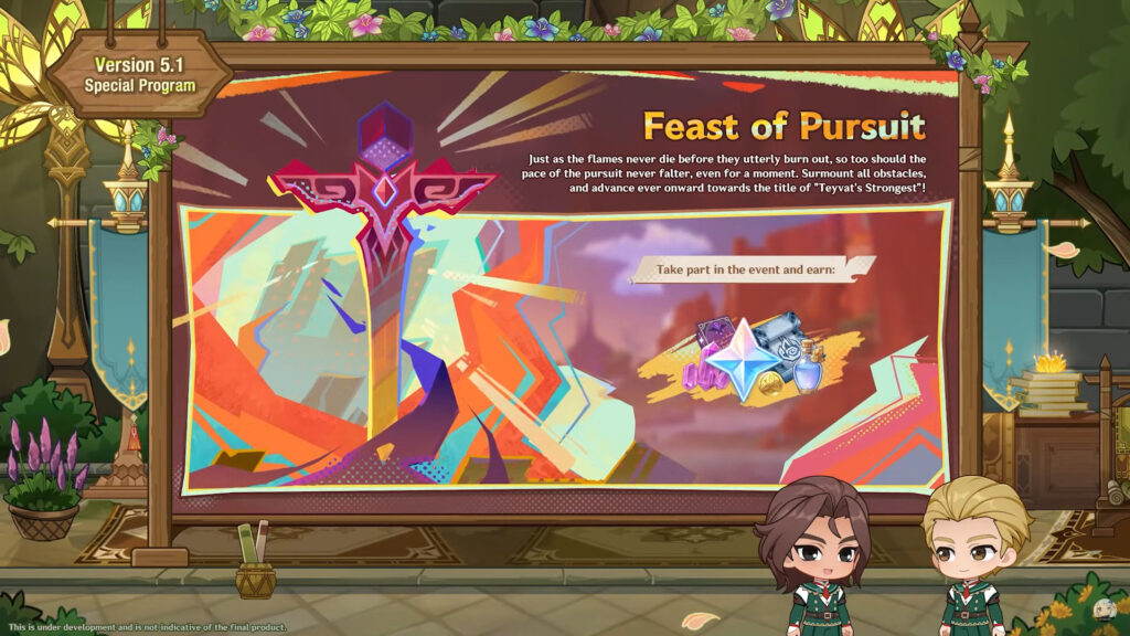 Feast of Pursuit new event in 5.1 (Image via HoYoverse)