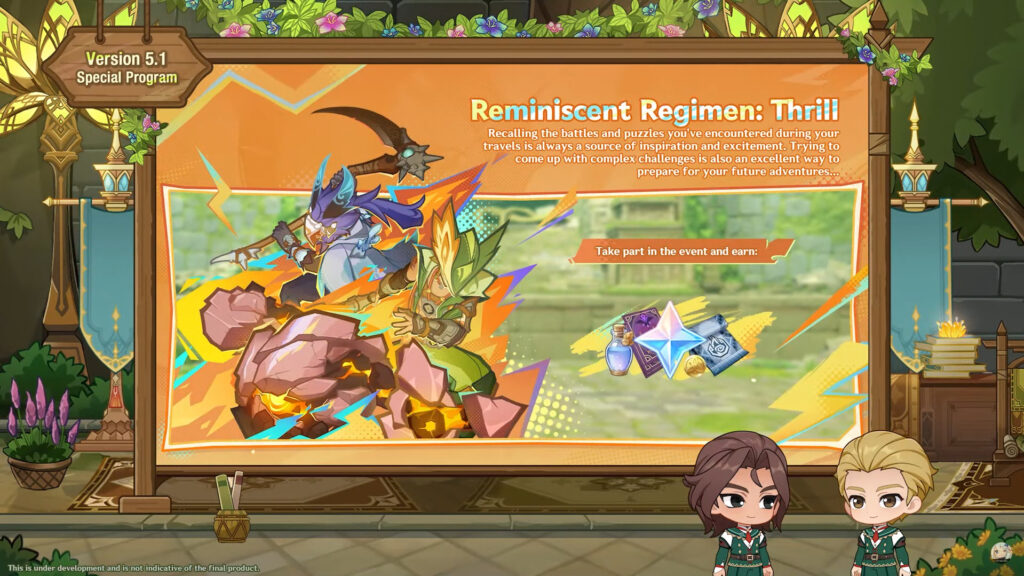 Reminiscent Regimen: Thrill new event in 5.1 (Image via HoYoverse)