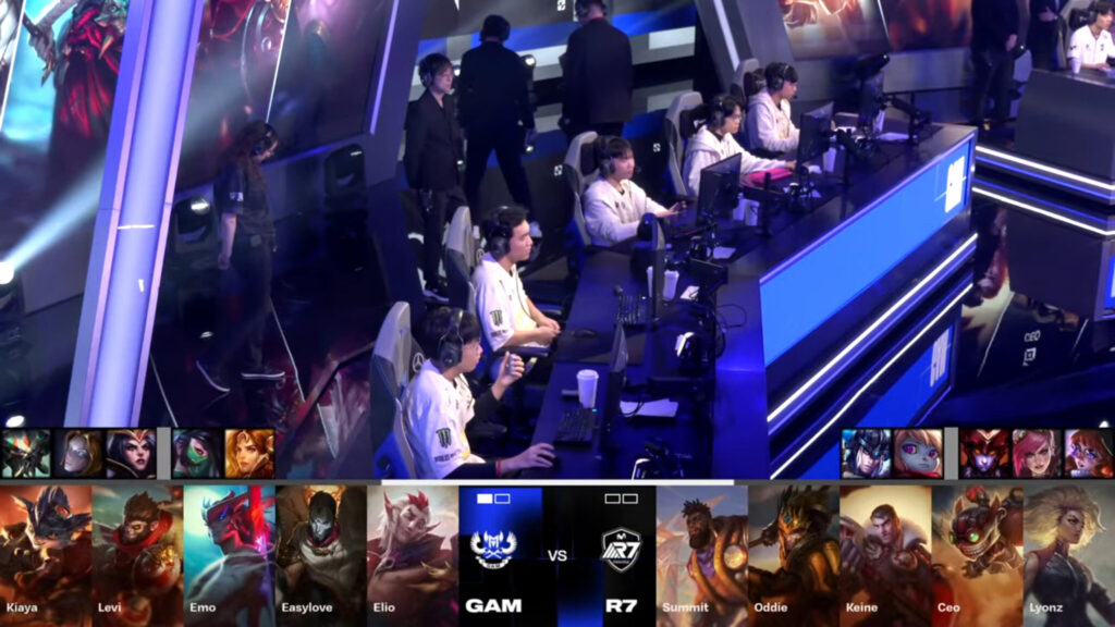 GAM vs R7 Game 2 picks and bans (Image via Riot Games)