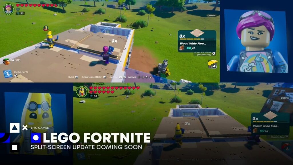 LEGO Fortnite is getting split-screen