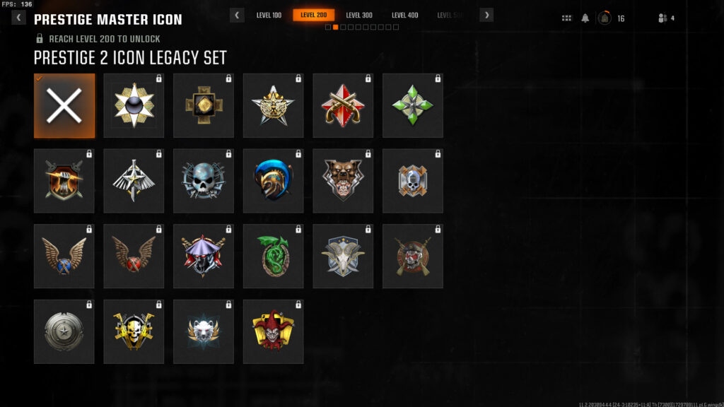 All Prestige icons in Call of Duty Black Ops 6