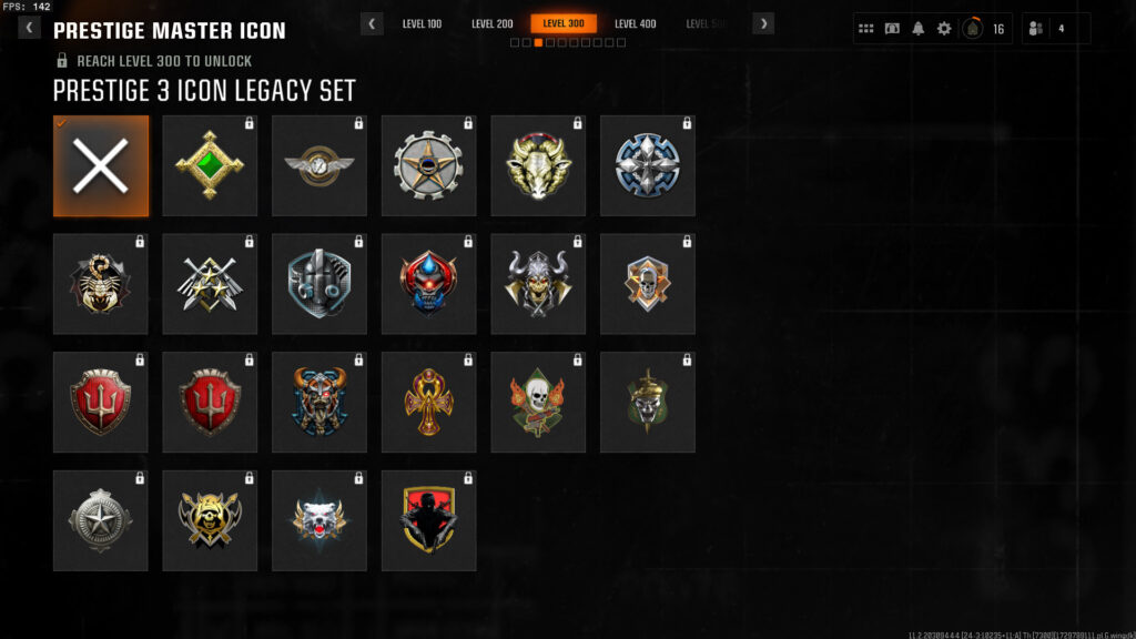 All Prestige icons in Call of Duty Black Ops 6