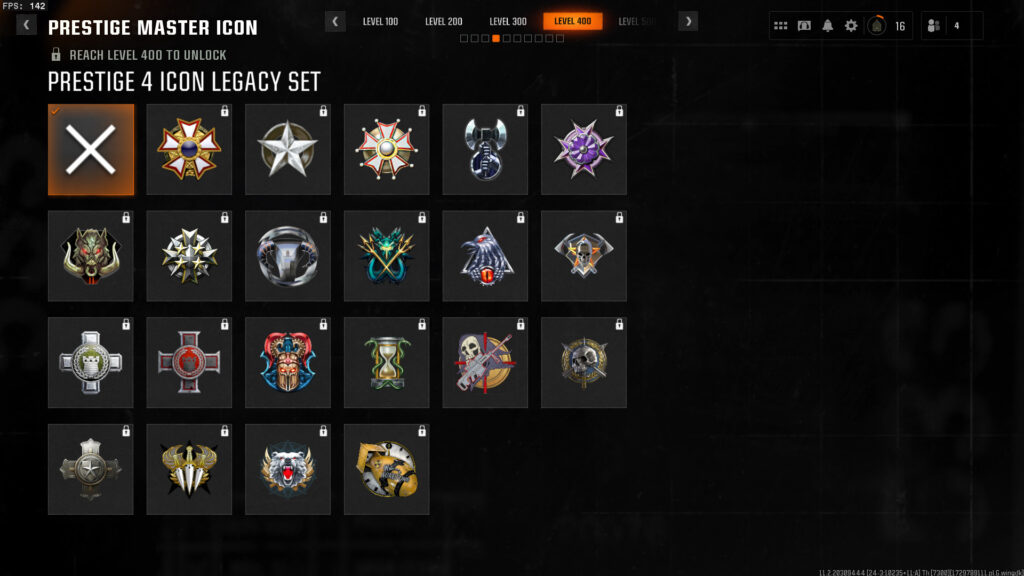 All Prestige icons in Call of Duty Black Ops 6