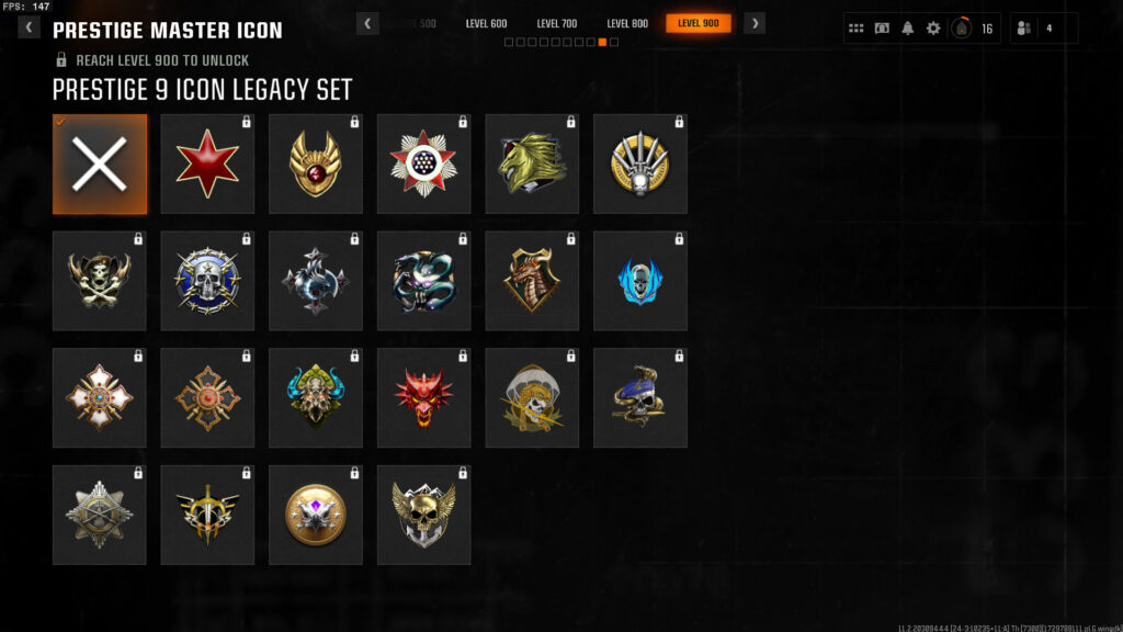 All Prestige icons in Call of Duty Black Ops 6