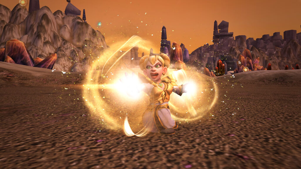 Chromie in Silithus (Image via Blizzard Entertainment)