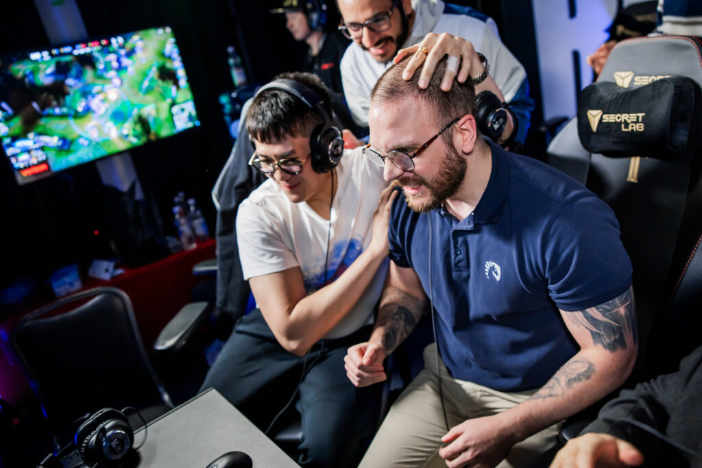 Team Liquid found its difference in its head coach, Spawn. (Photo by Colin Young-Wolff for Riot Games)