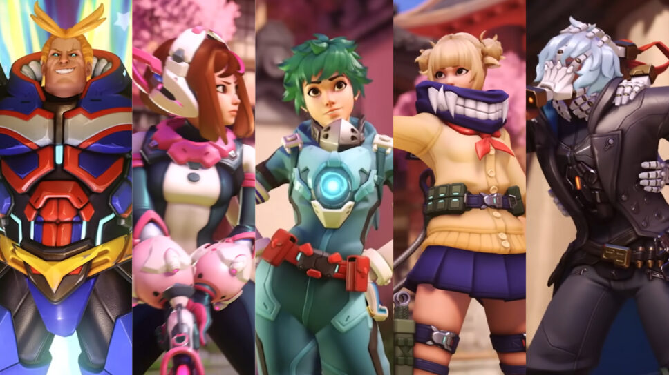 All Overwatch 2 My Hero Academia skins and how to unlock them cover image