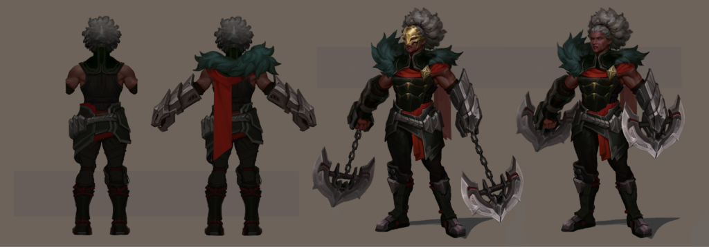 Concept art of Ambessa in League of Legends (Image via Riot Games)