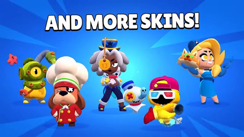 Brawl Stars skins (image via Supercell)