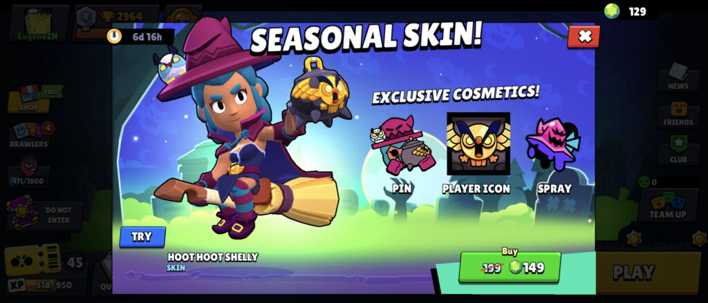 Hoot Hoot Shelly skin (Image via esports.gg)