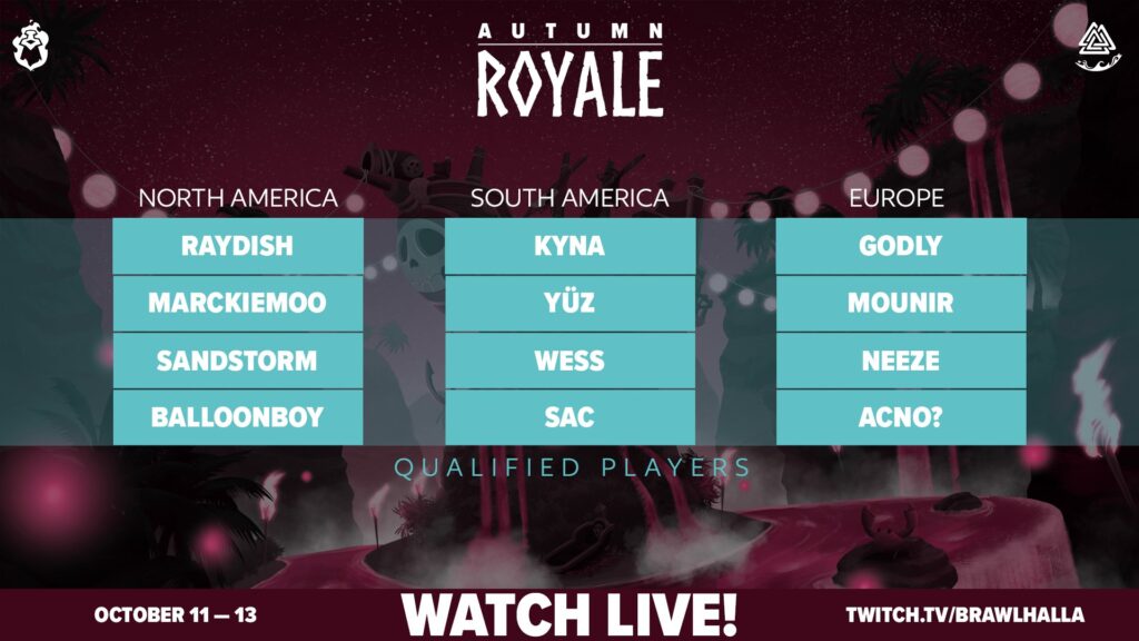 The Autumn Royale 2024 participants (image via Brawlhalla Esports)