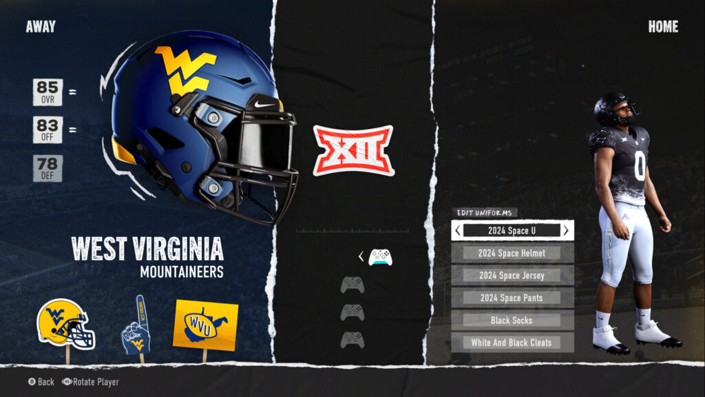 College Football 25 October patch screenshot (Image via esports.gg)