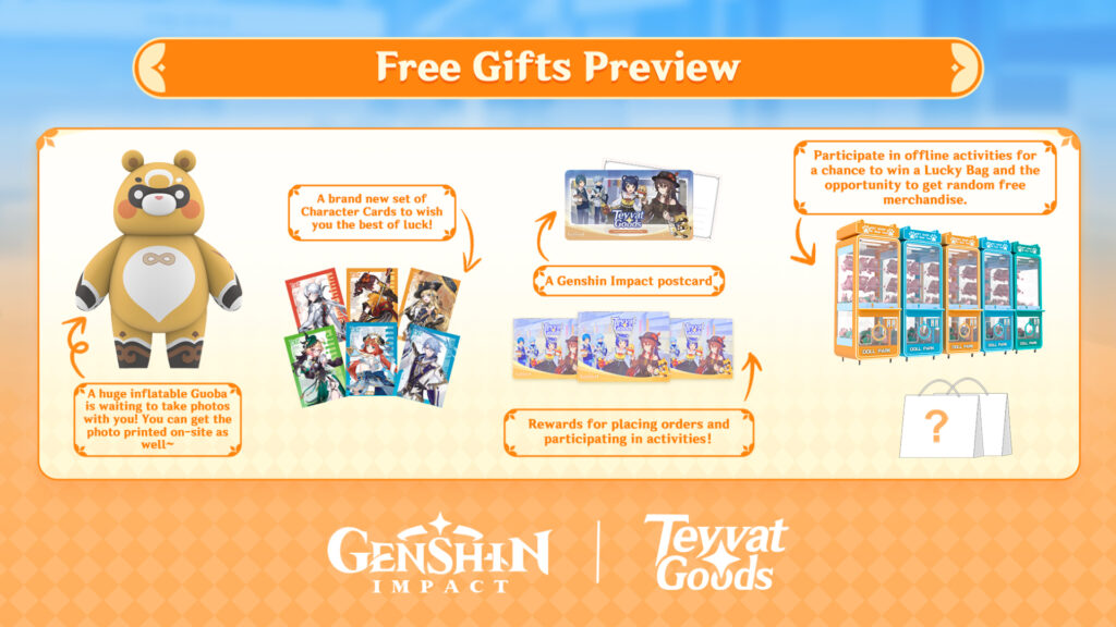 Free Gifts Preview from the event (Image via HoYoverse)