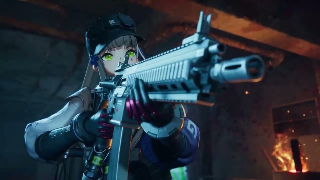 Girls' Frontline 2: Exilium cutscene during the Aphelion event (Image via Ceia on YouTube)