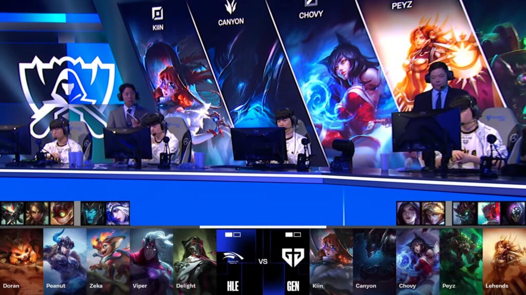 LoL Worlds 2024 Swiss Stage - HLE vs GEN game 3 draft