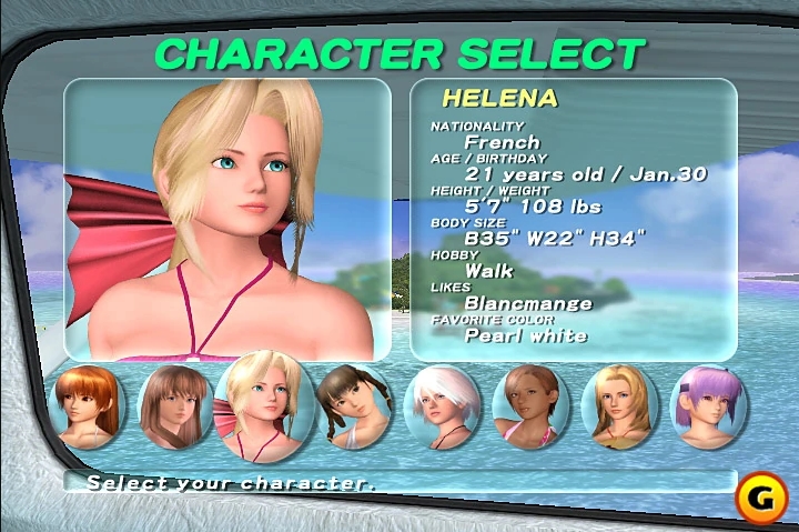 The original Dead or Alive: Xtreme Beach Volleyball from 2003