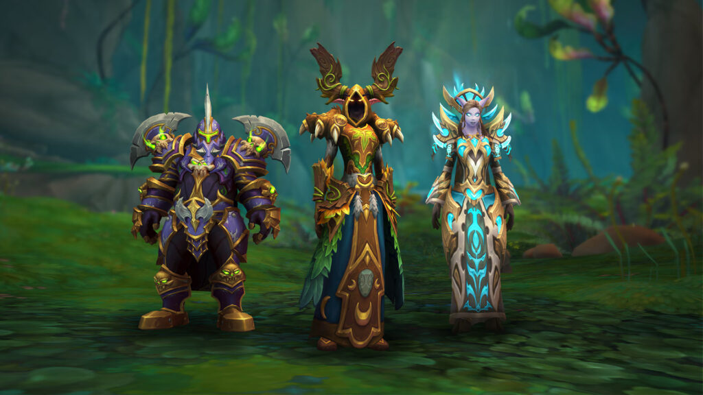 Warrior, Druid, Priest (via Blizzard Entertainment)