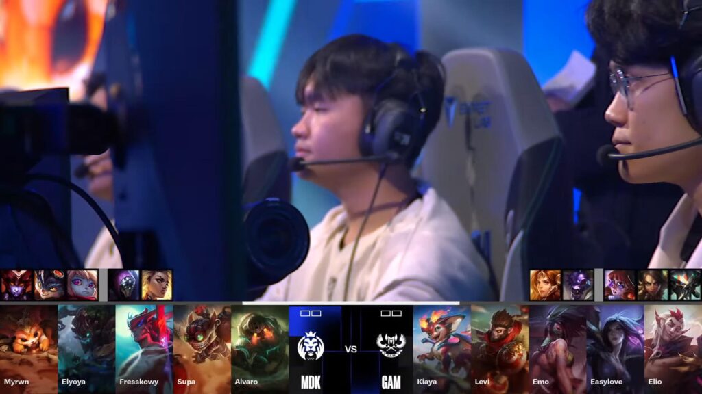 LoL Worlds 2024 Swiss Stage MDK vs GAM in first elims match esports.gg