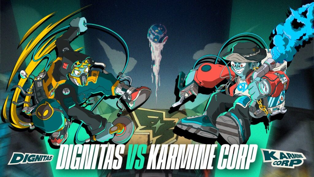 Karmine Corp vs Dignitas (image via Flip &amp; Spin)