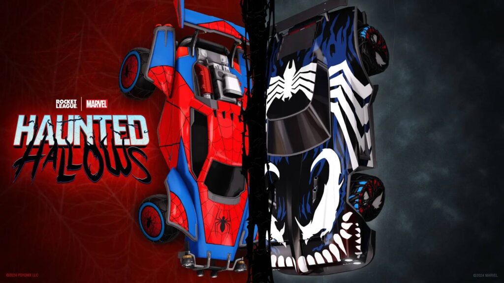 Spider-Man: Rocket League Decals (image via Psyonix)