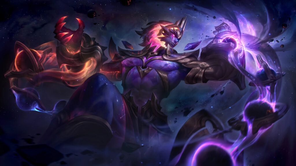 Legendary Dark Star Sylas skin splash art (Image via Riot Games)