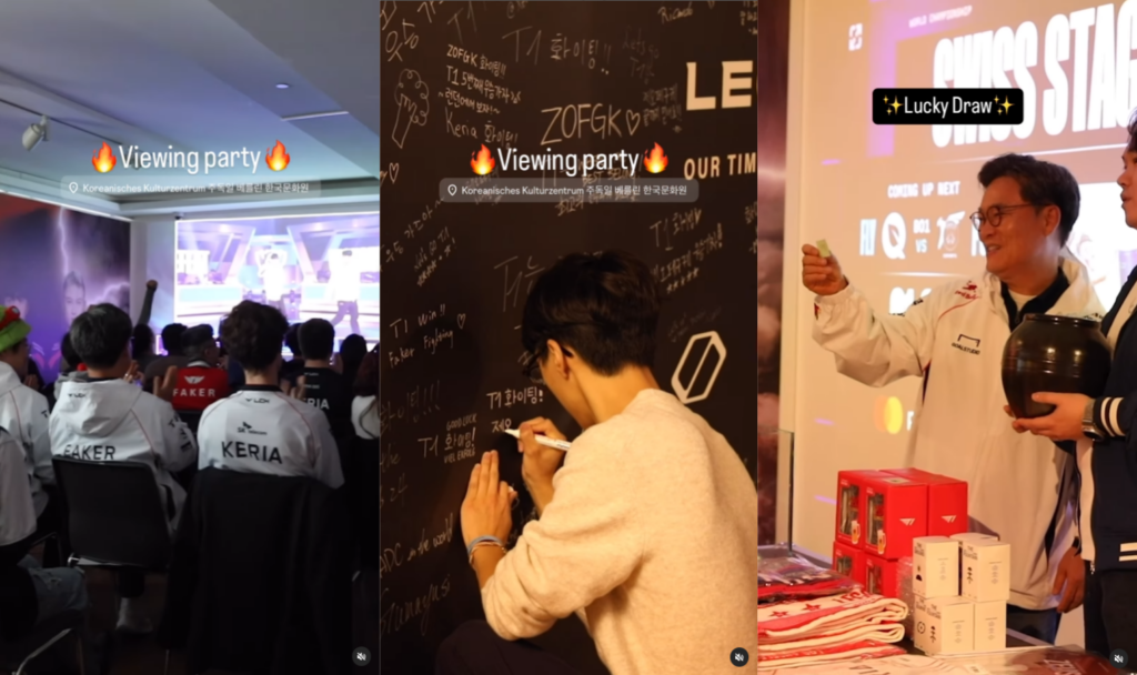 T1 vs BLG watch party at the T1 pop-up event in Berlin (Image via Kulturkorea)